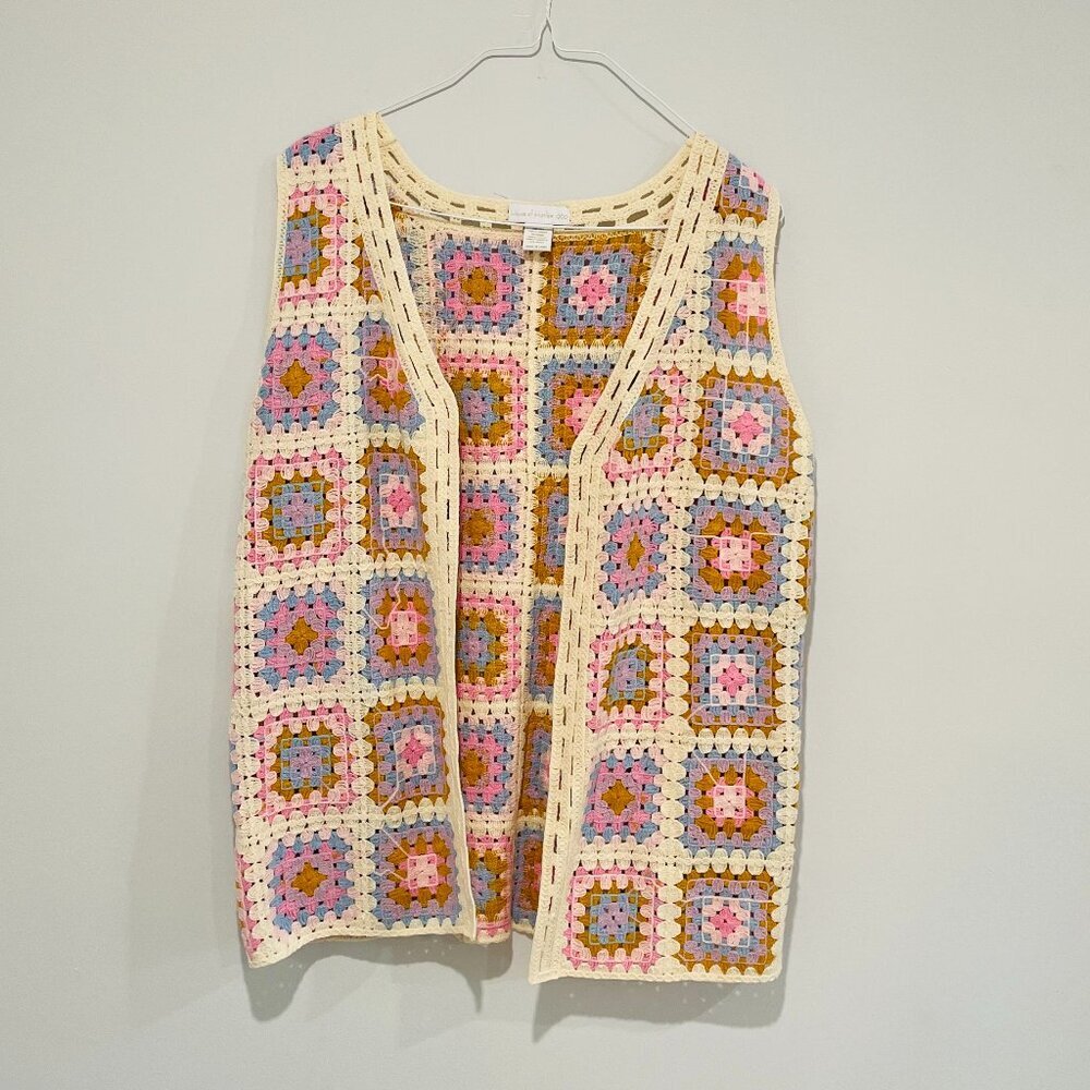 House of Harlow 1960 Women Colourful Knitted Vest